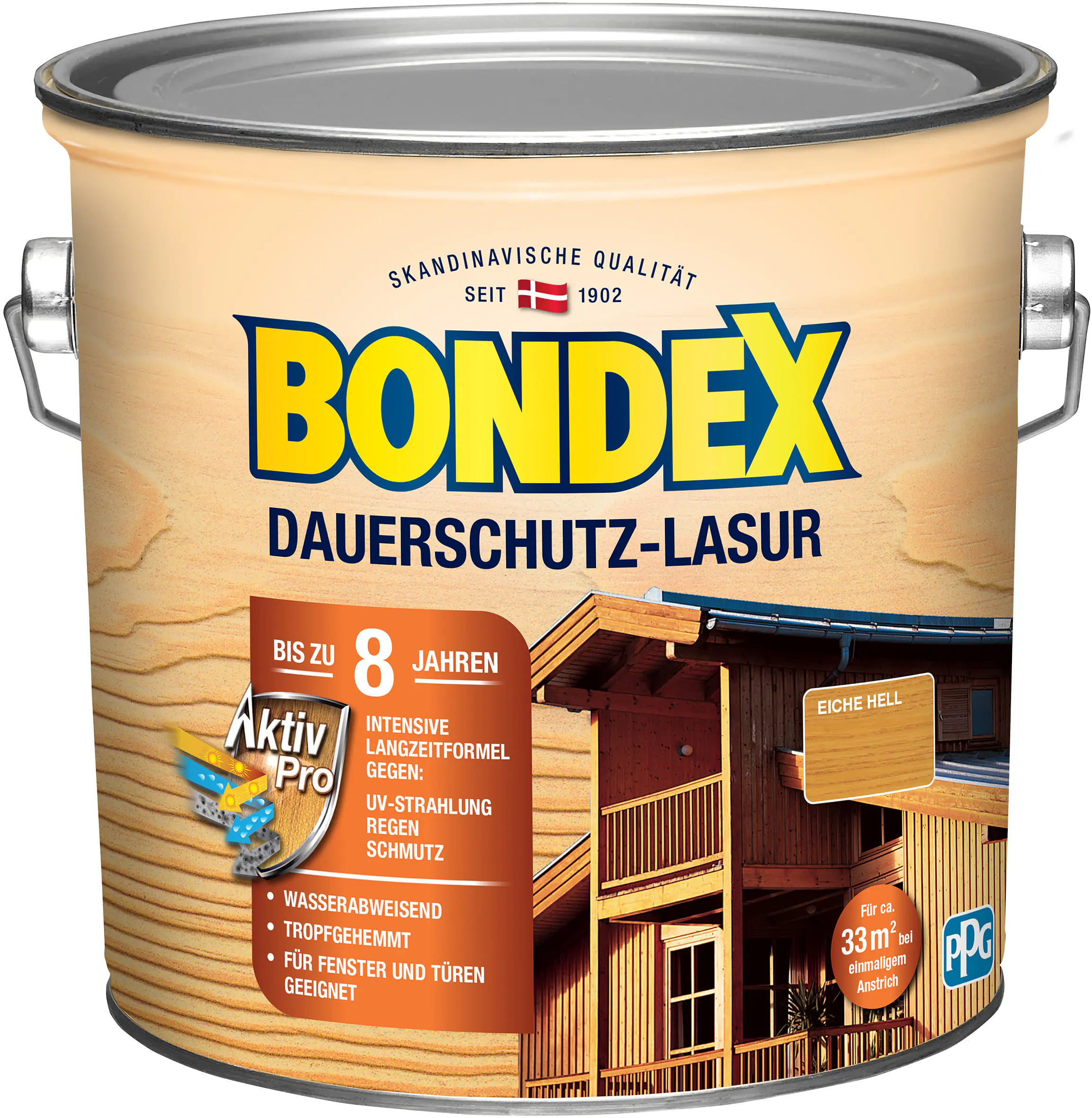 Bondex Dauerschutz Lasur 2,5 L eiche hell