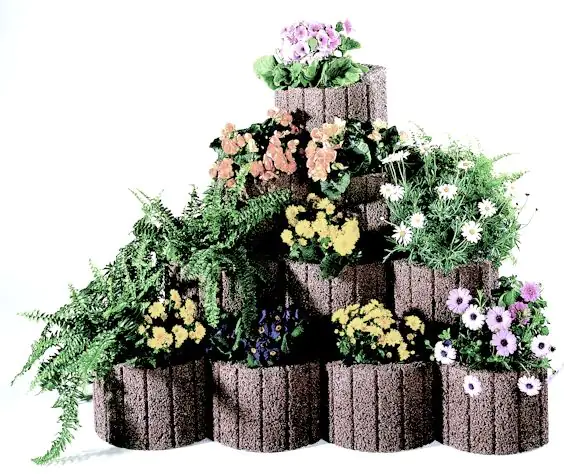 Kann Pflanzstein Groß 48 x 38 x 25 cm braun