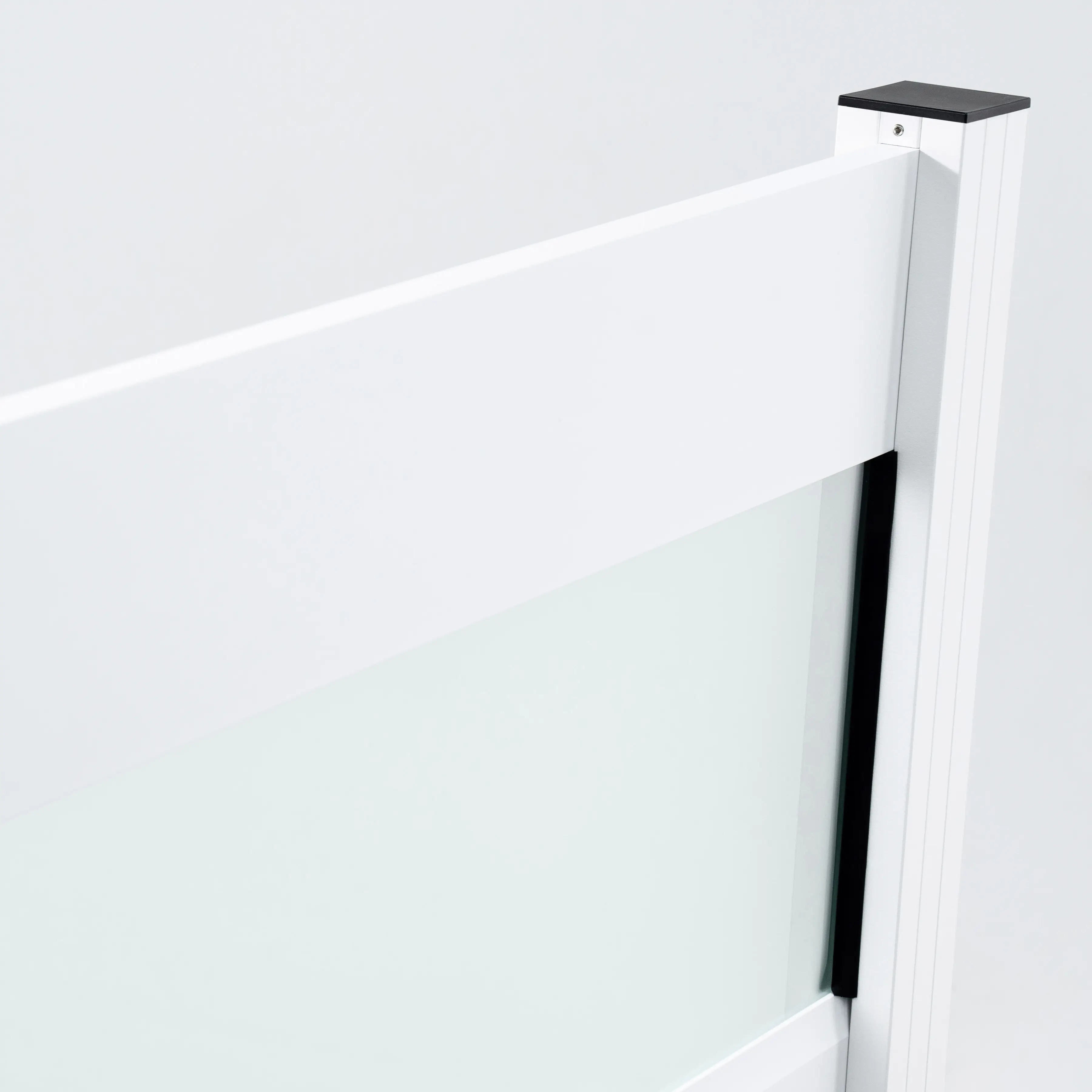 Ambiente Alu-Zaun Erweiterungsset Paneel 150 weiß 187 x 184,2 cm  