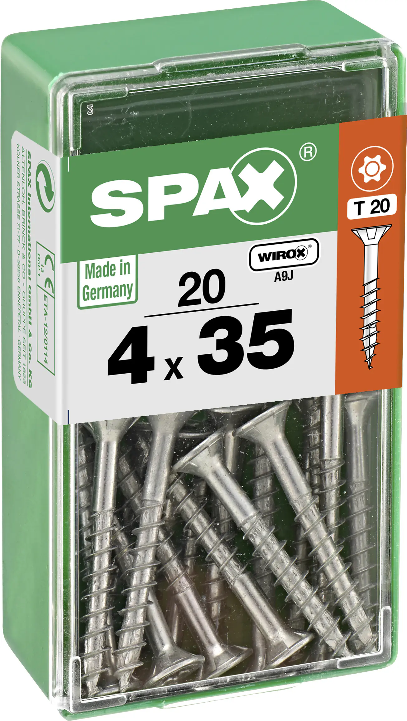 Spax Universalschrauben 4.0 x 35 mm TX 20 - 20 Stk.