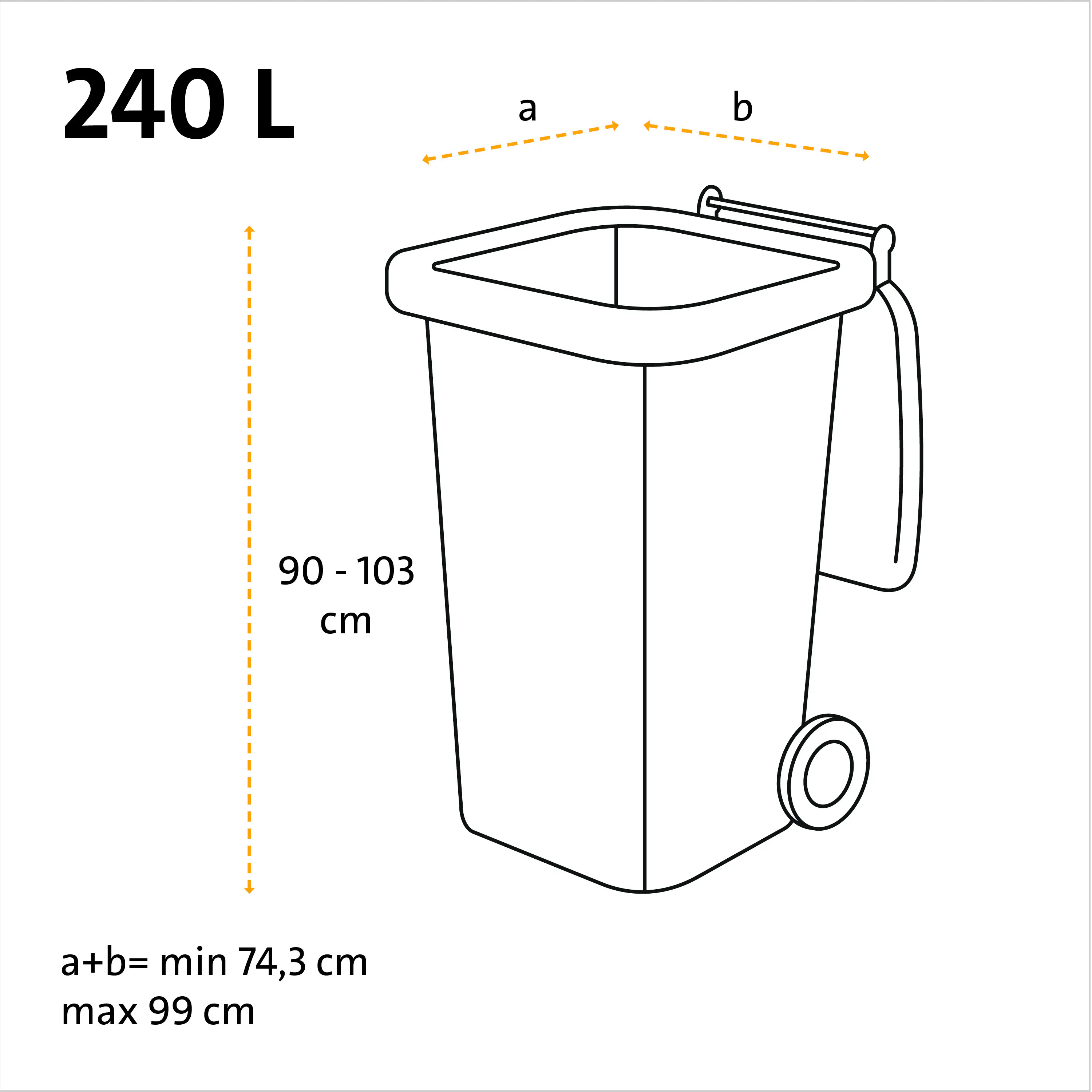 Swirl® Schwerlast-Säcke Profi mit Zugband 240 L Reißfest & Dicht