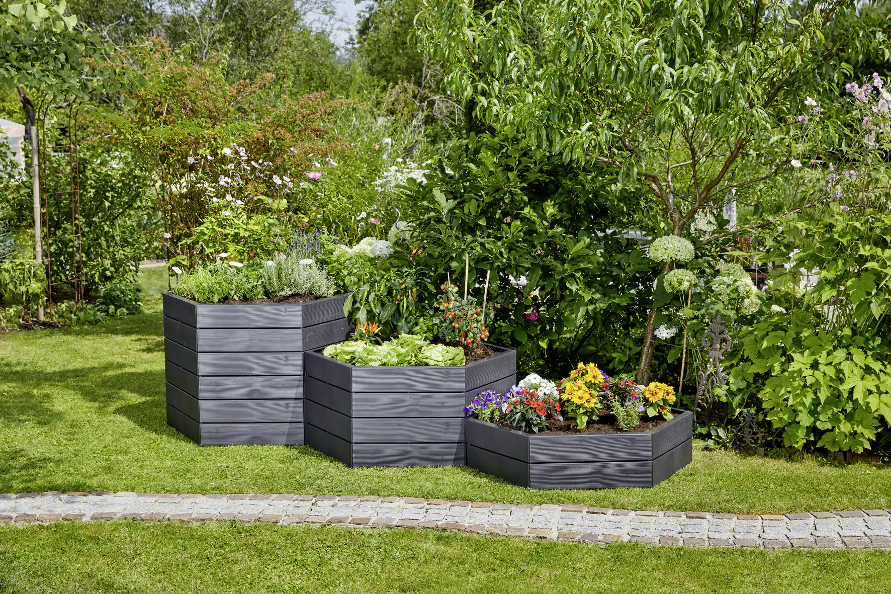 Garantia Hochbeet Ergo Vario 1, wood, Flora Wassersystem
