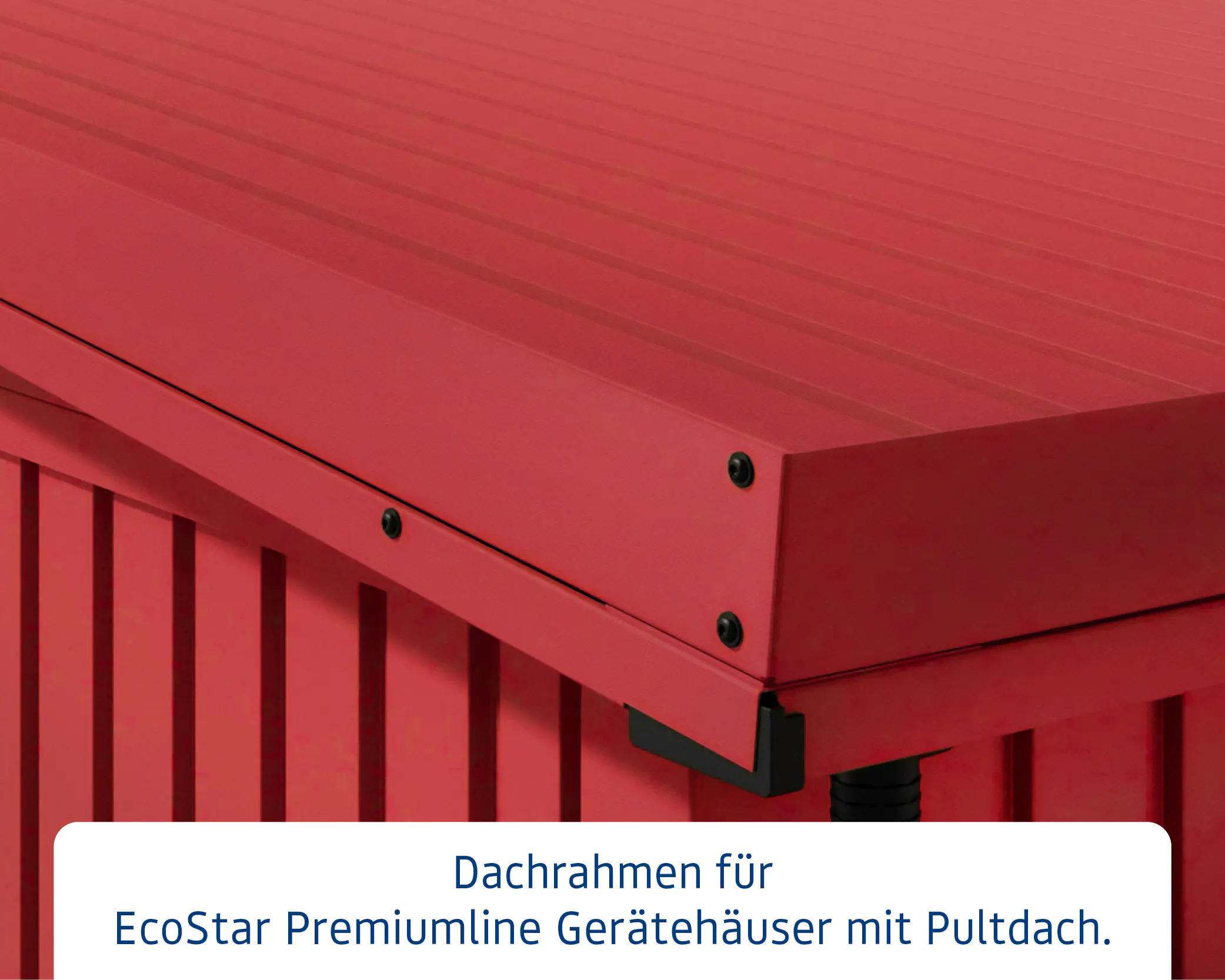EcoStar Dachrahmen für Gründach Pultdach Typ 3 rot