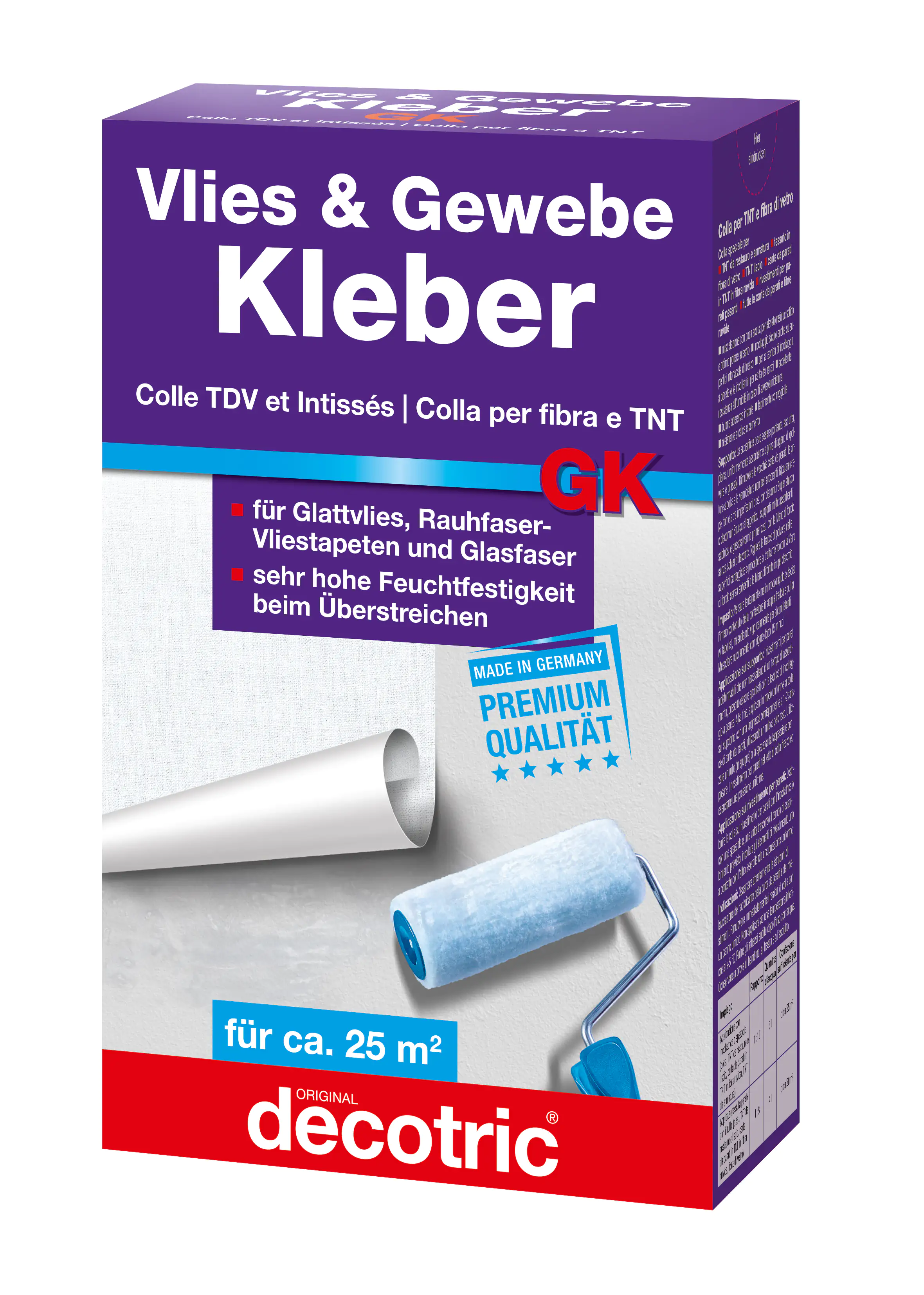 Decotric Vlies und Gewebe Kleber GK 500 g