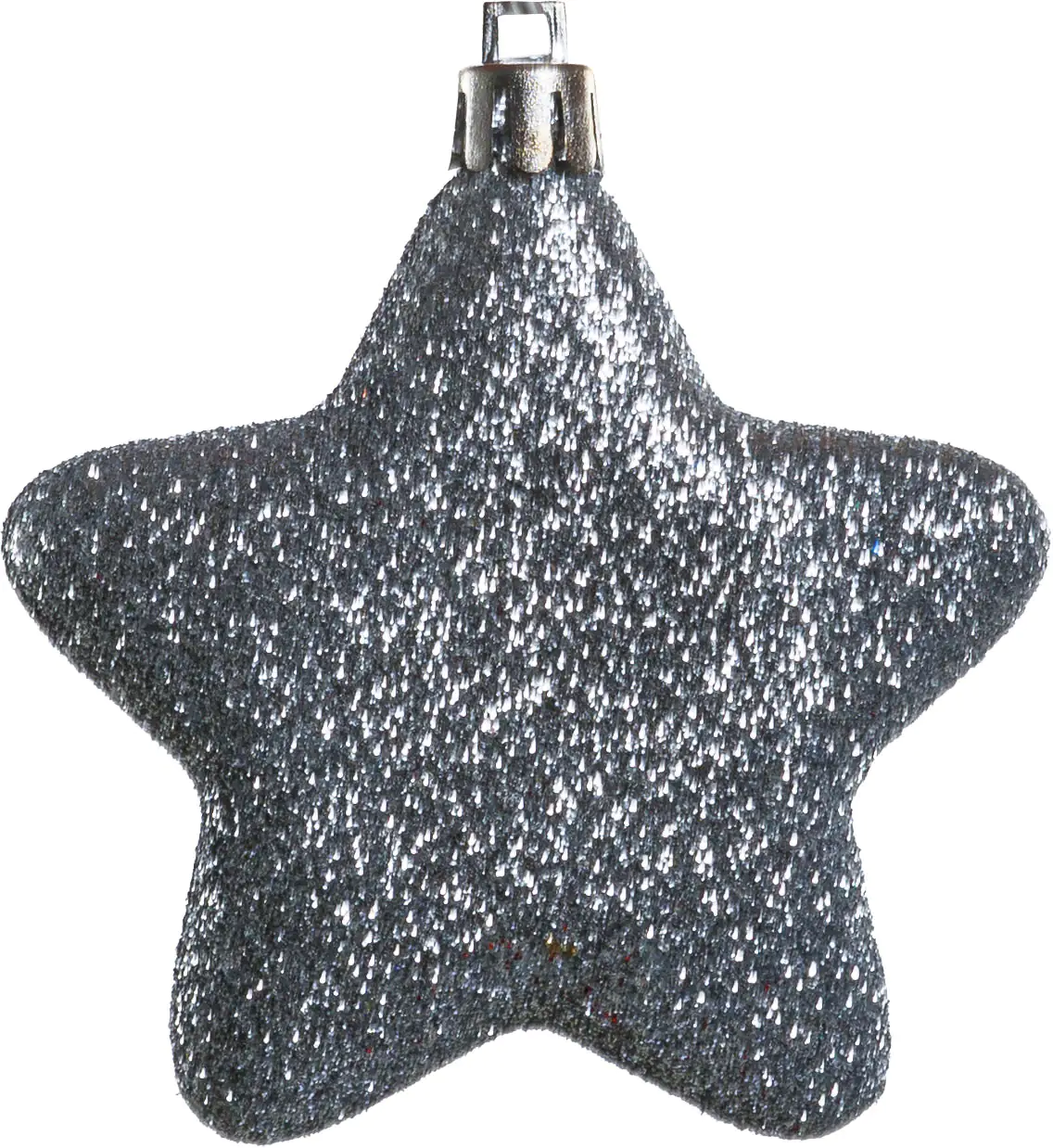 TrendLine Weihnachtskugeln Sterne bruchfest, langlebig 7 cm silber 8 Stück