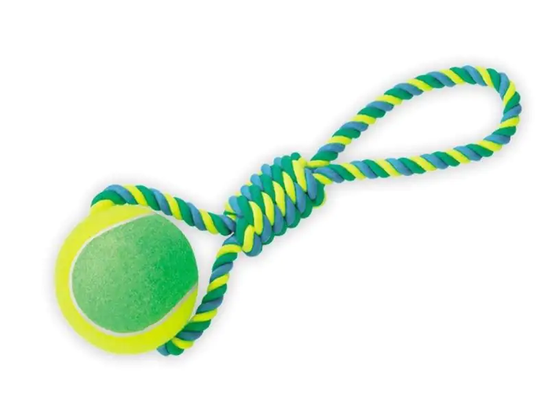 Nobby Spielseil mit Tennisball XXL 50 cm
