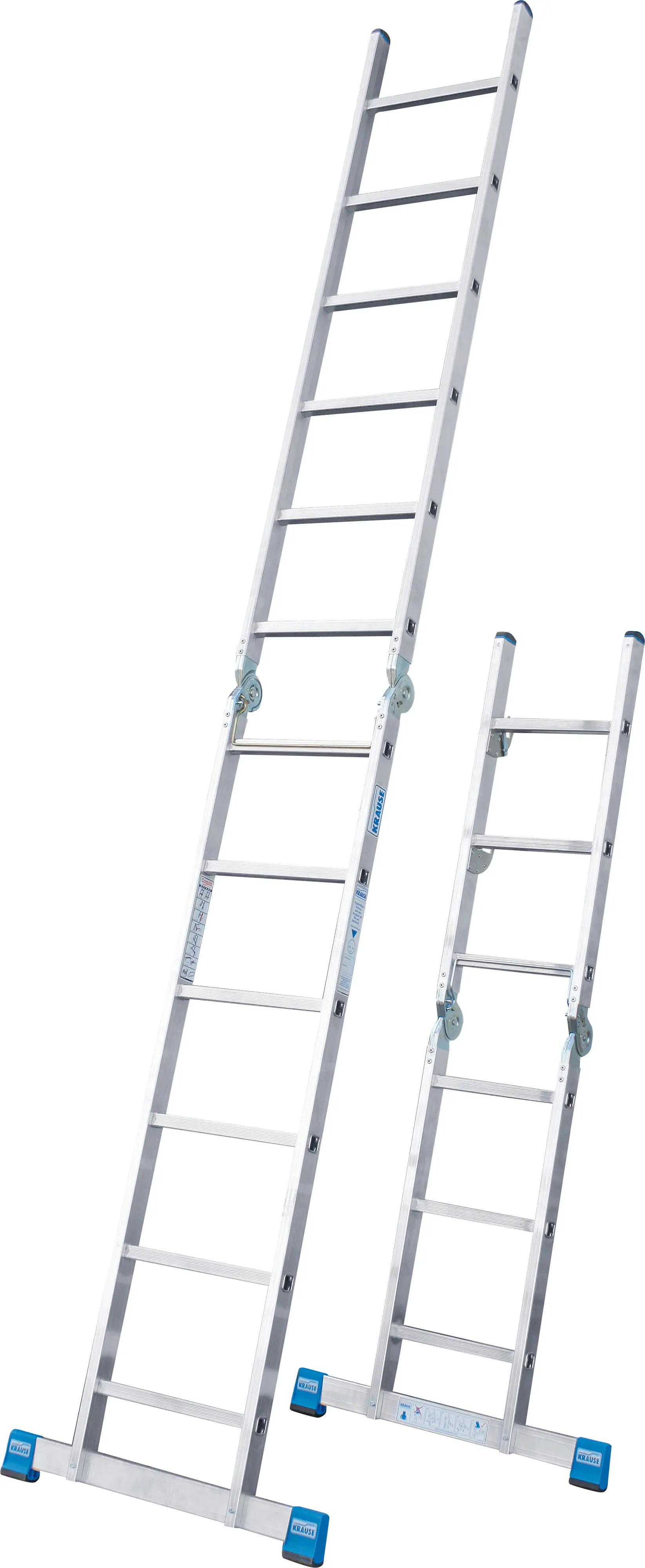 Krause Aluminium-Gelenk-Combileiter STABILO mit Treppenfunktion 5,30 m