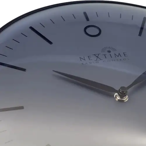 Nextime Funk-Wanduhr Small Glamour Ø 30 cm anthrazit