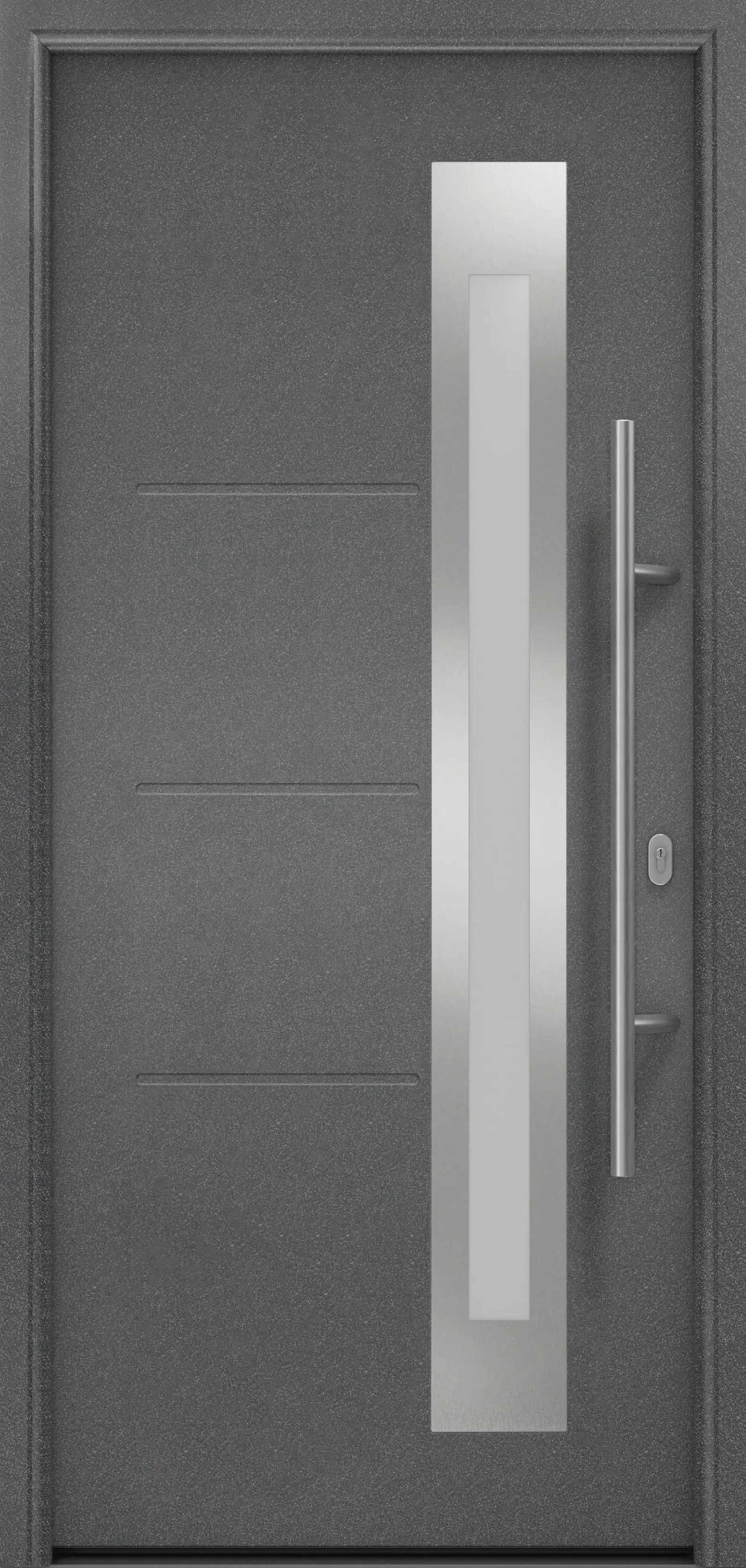 EcoStar Haustür ISOPRO Secur IPS 780S RC2 anthrazit metallic 110 x 210 cm