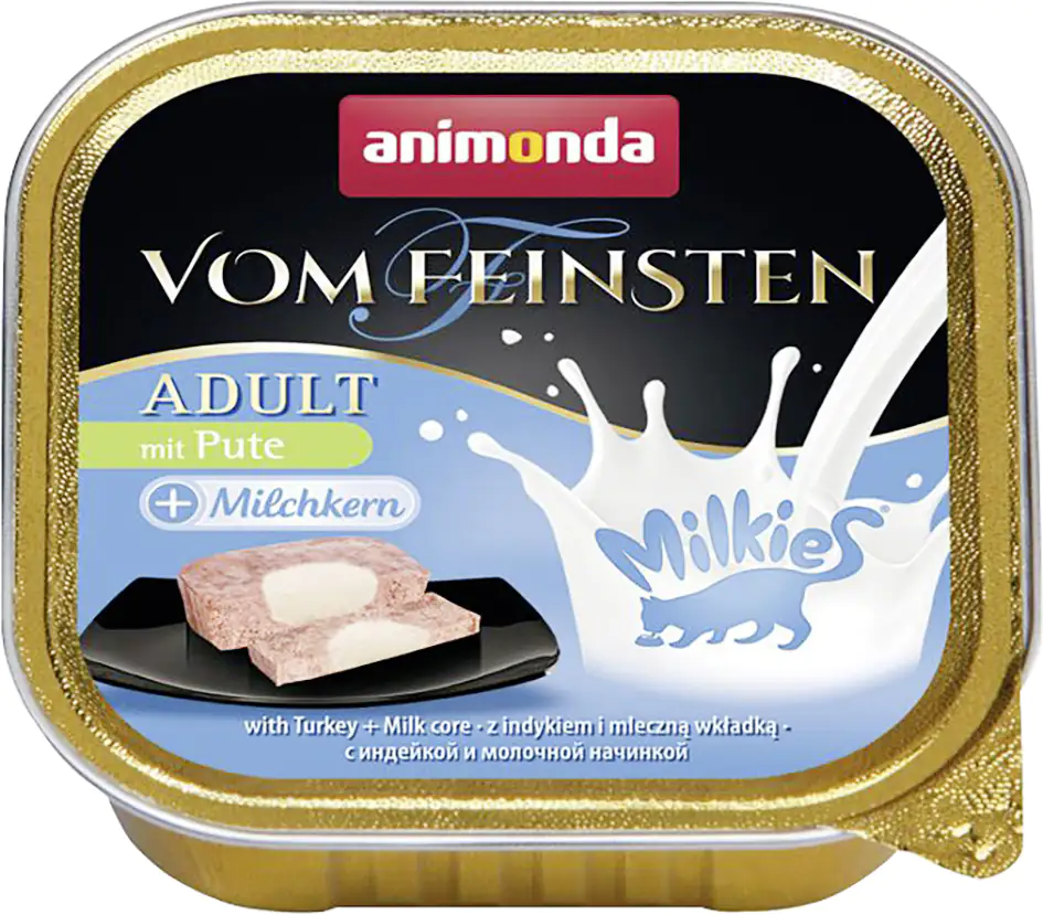 Animonda vom Feinsten Milkies Katzennassfutter Adult getreidefrei 100 g Pute & Milchkern
