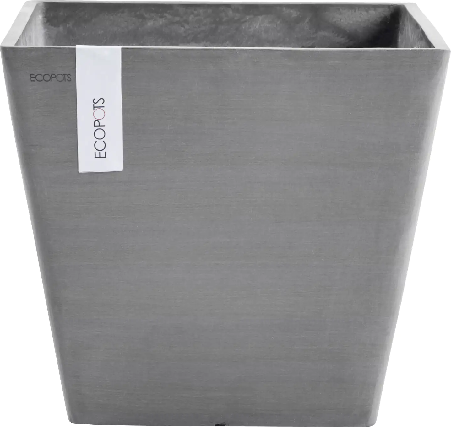 Ecopots Pflanztopf Rotterdam 30 x 30 x 26 cm grau