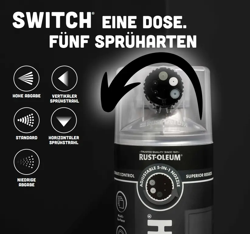 Rust-Oleum Sprühlack Switch 400 ml anthrazit matt