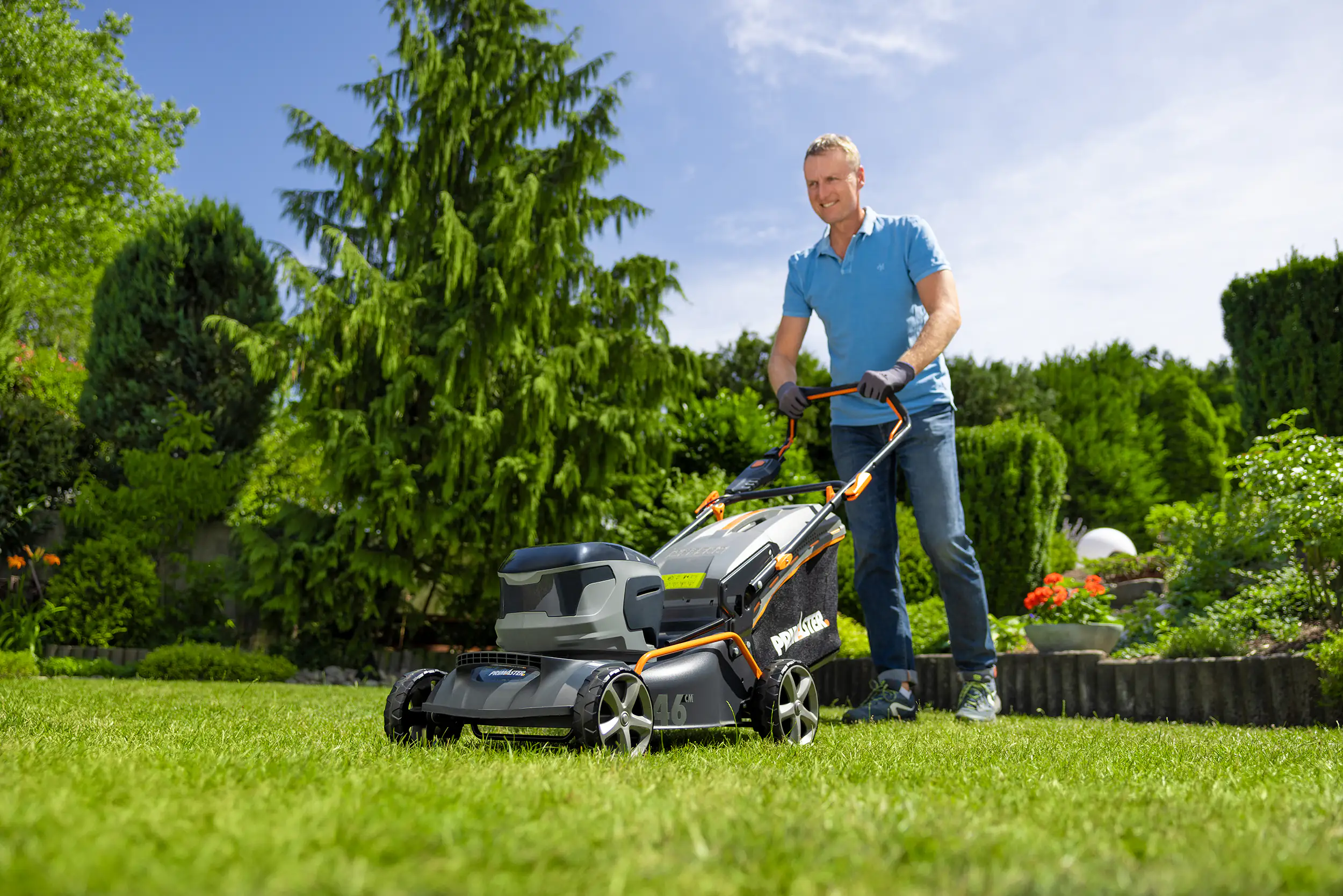 Primaster Akku-Rasenmäher PMARM 4046S 40 V 46 cm Schnittbreite inkl. Akku & Ladegerät