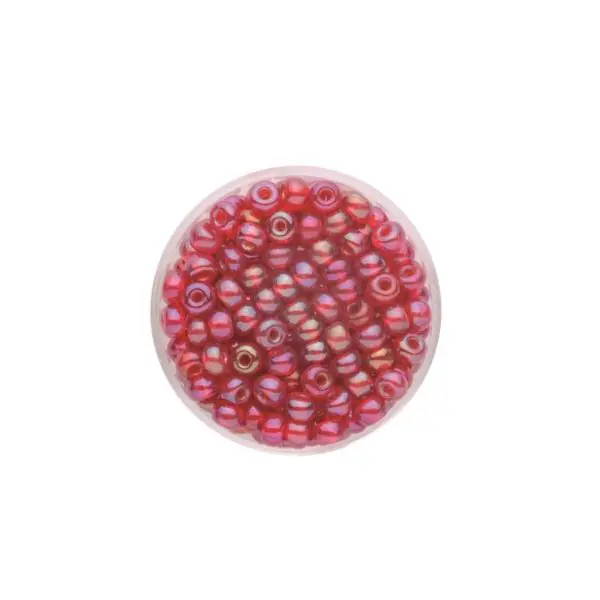 Glorex Rocailles Perlen 4,5 mm 17 g rot