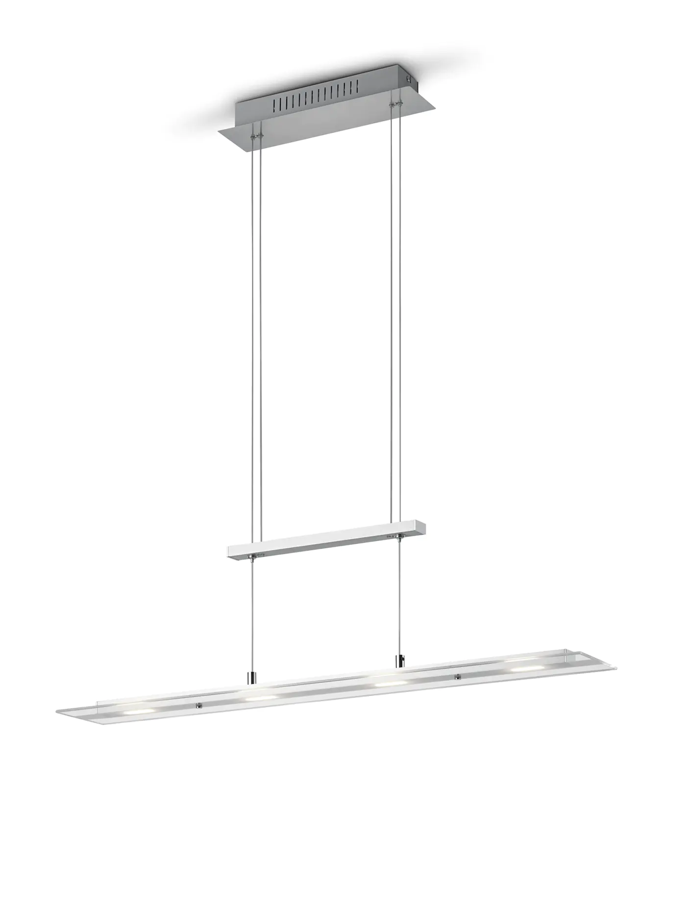 Trio Leuchten LED Pendelleuchte Milos 4x 5W nickel, Metall