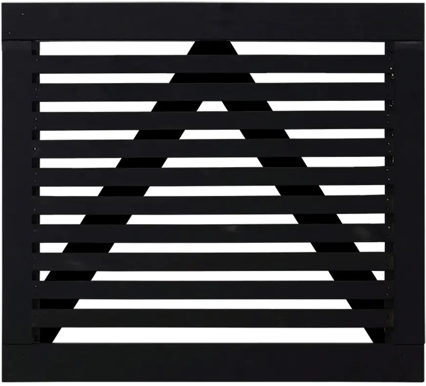 Tokyo Einzeltor - 100 x 90 cm - schwarz