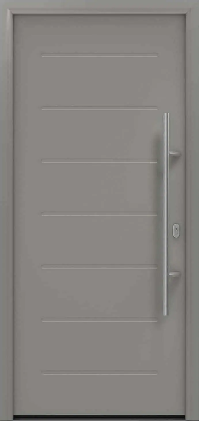 EcoStar Haustür ISOPRO IP 015 graualuminium 110 x 210 cm
