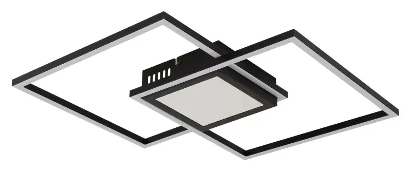 Globo Deckenleuchte Saunders 42,6 x 42,6 cm schwarz CCT