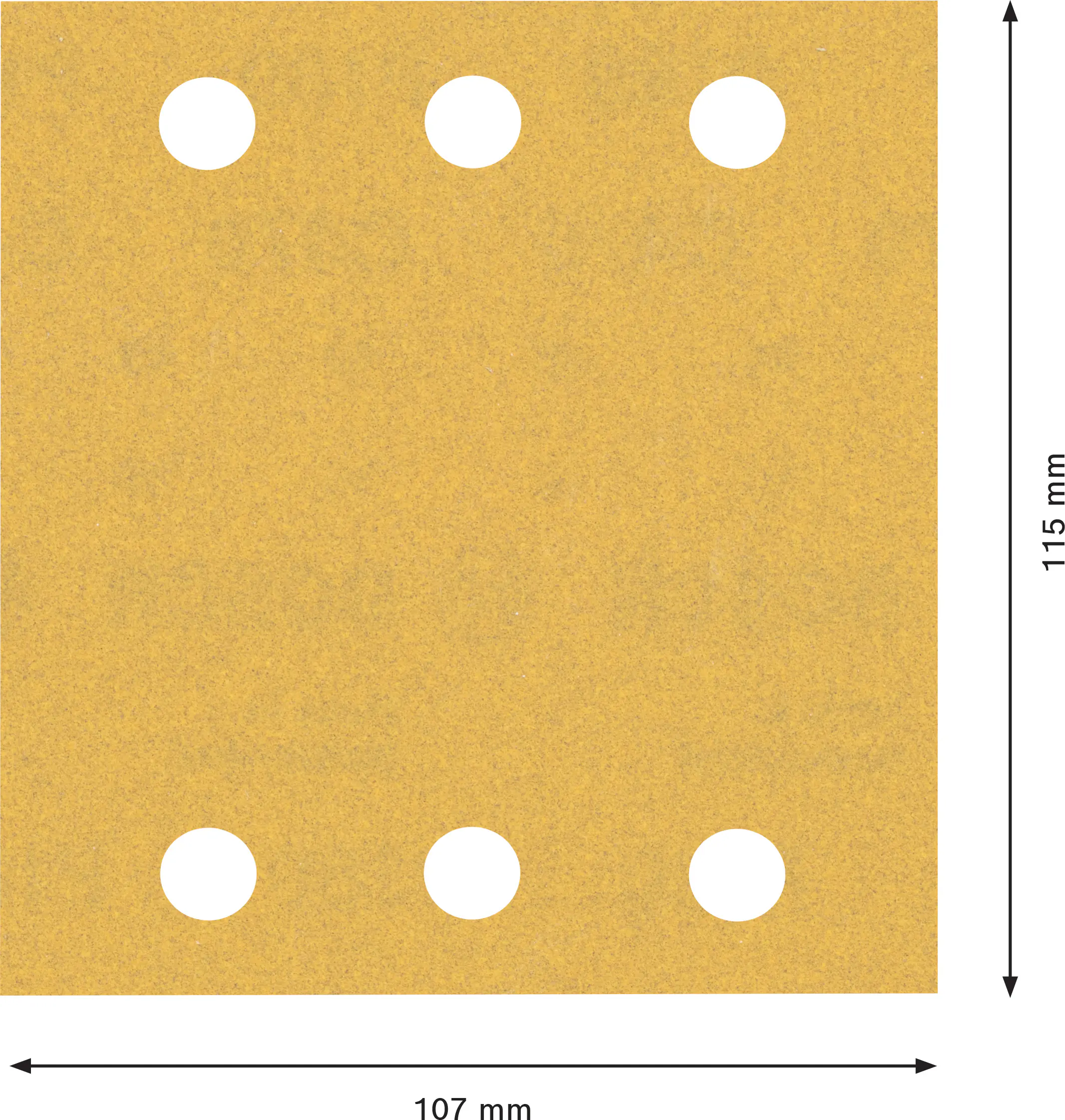 Bosch Expert C470 Schleifpapier für Schwingschleifer 115 x 107 mm G 180 10-teilig