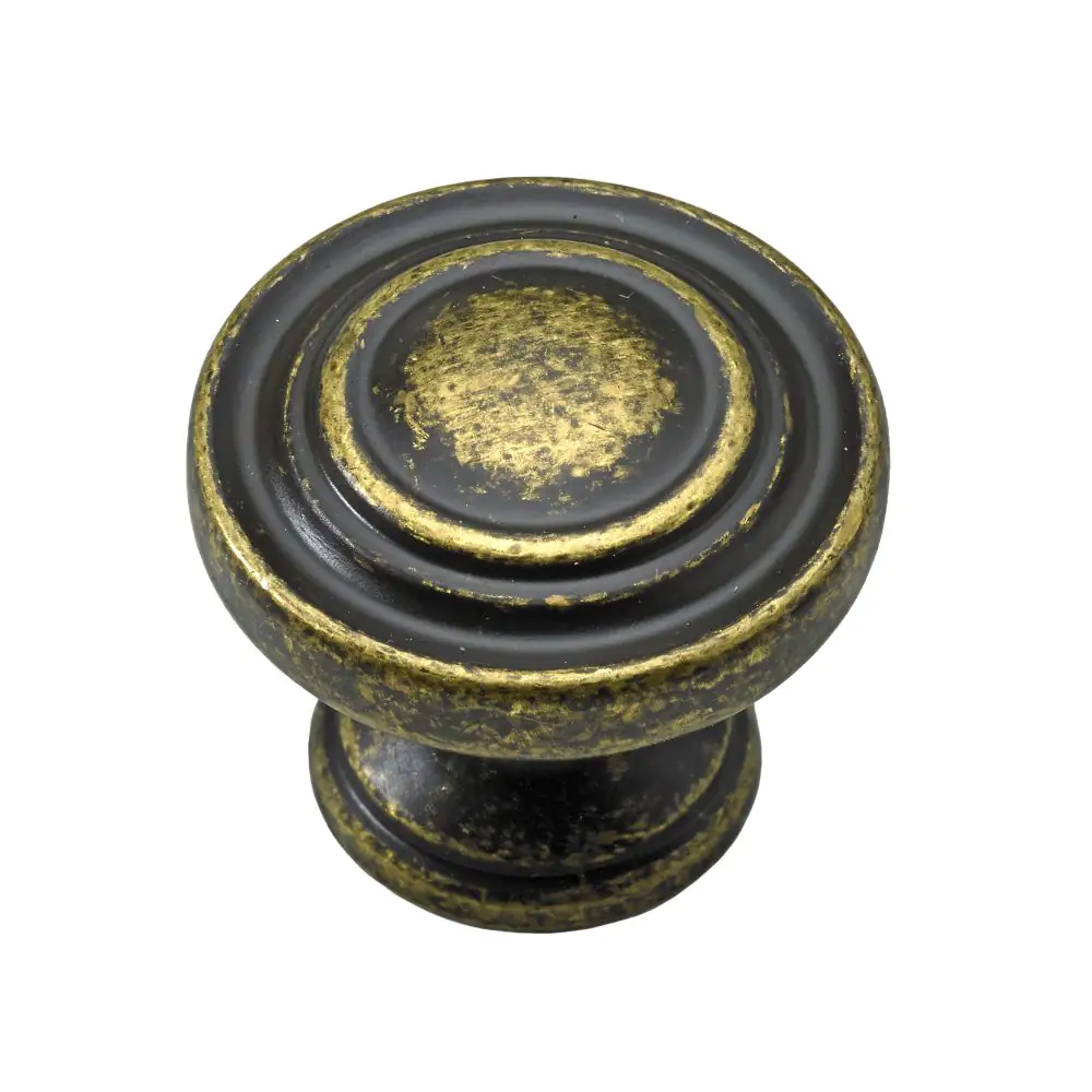 Hettich Möbelknopf Zinkdruckguss antik gold Ø 25,0 mm - 1 Stück