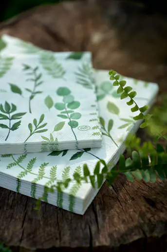 Duni Servietten Greenery 24 x 24 cm - 20er Pack