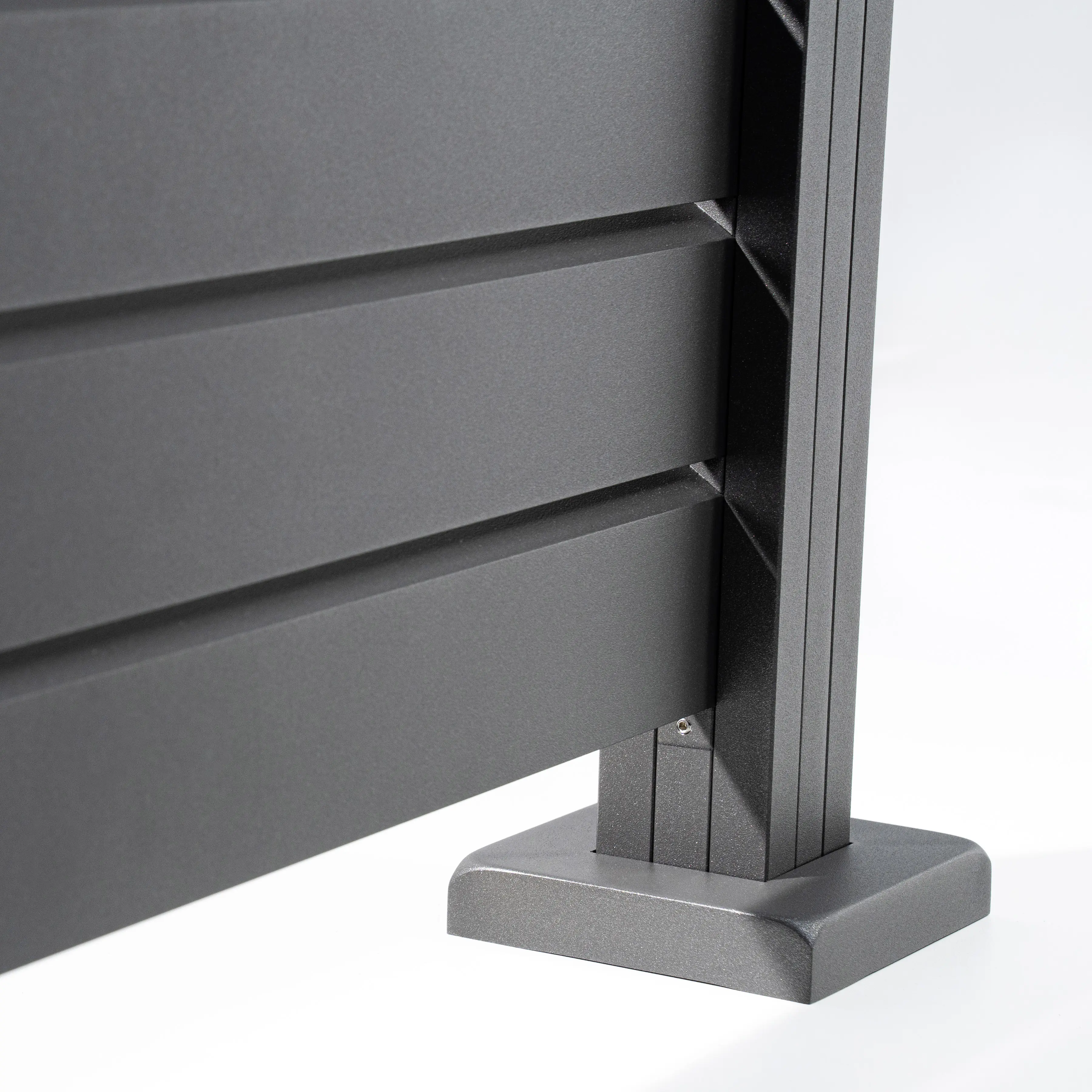 Ambiente Alu-Zaun Grundset Rhombus MINI 187 x 124,2 cm grau 