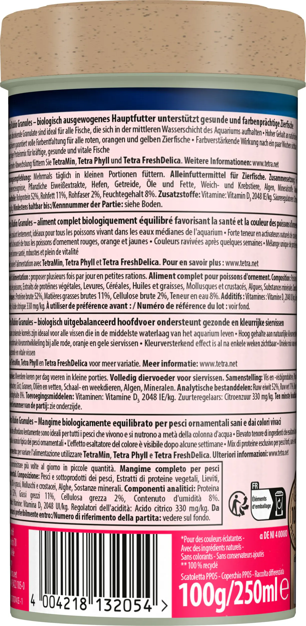 Tetra Rubin Granules 250 ml