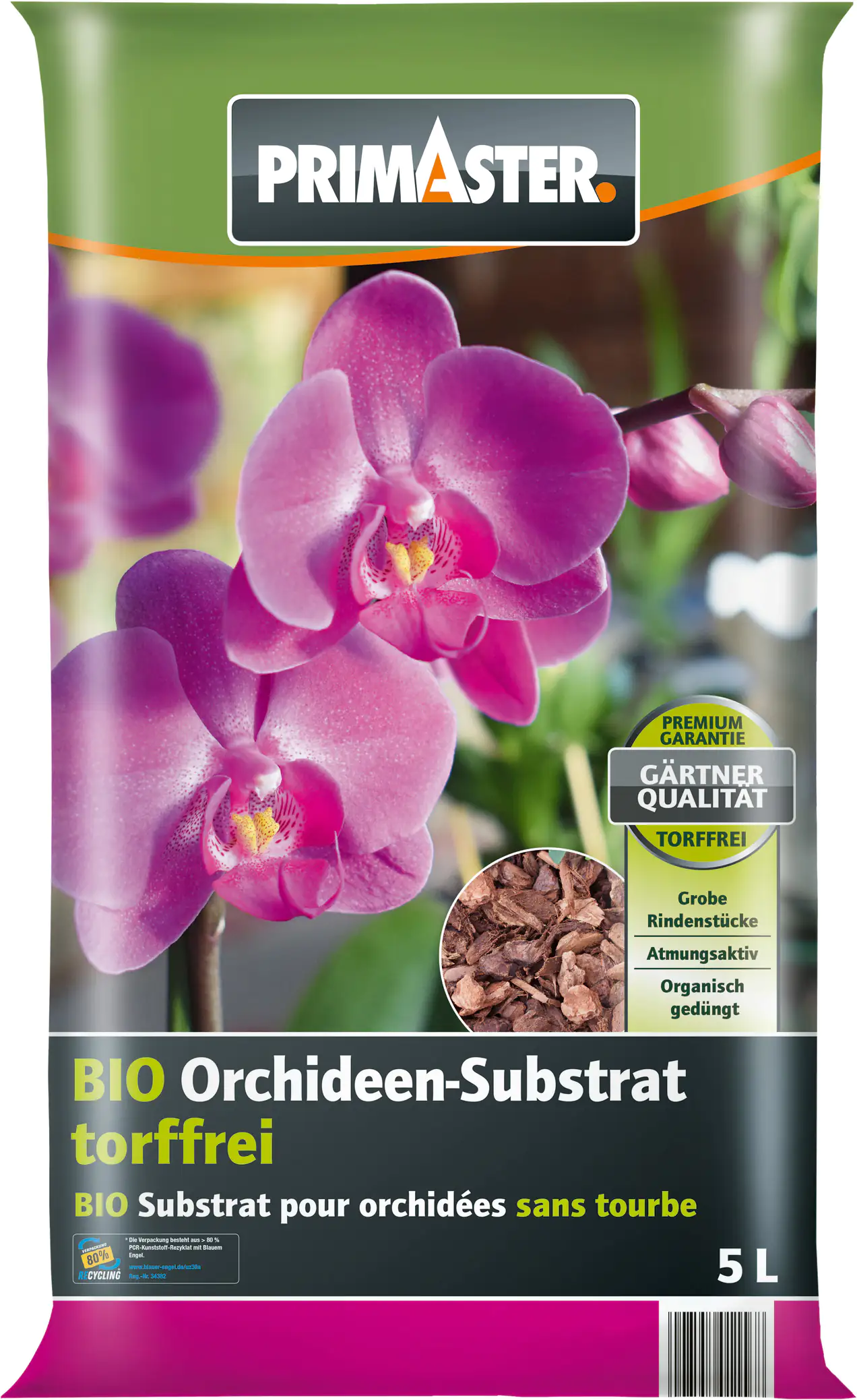 Primaster Bio Orchideensubstrat torffrei 5 L