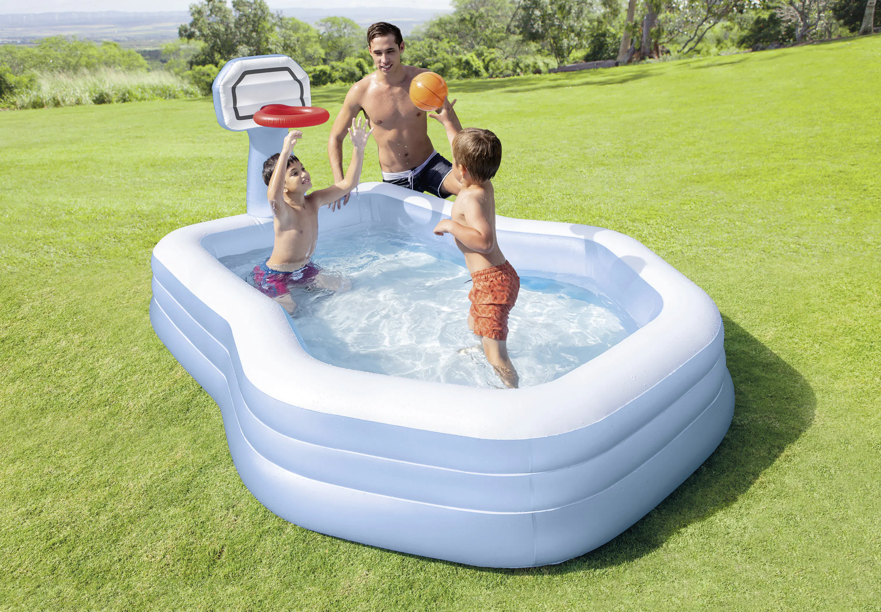 Intex Planschbecken Rainbow Funnel Play Center 295 x 191 x 109 cm