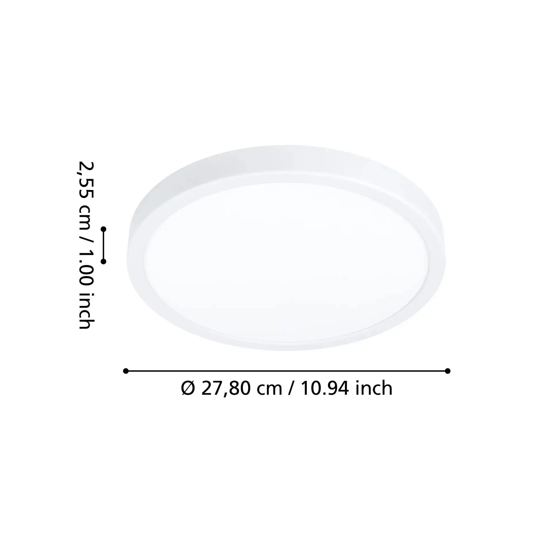 Eglo LED Deckenleuchte Fueva 6-Z weiß Ø 28 x 3 cm RGB dimmbar