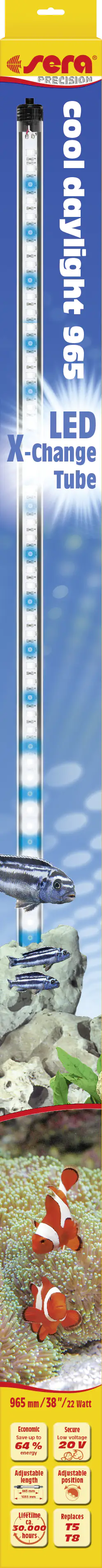 Sera Aquarium-Beleuchtung LED X-Change Tube cool daylight 965 - 1 Stück