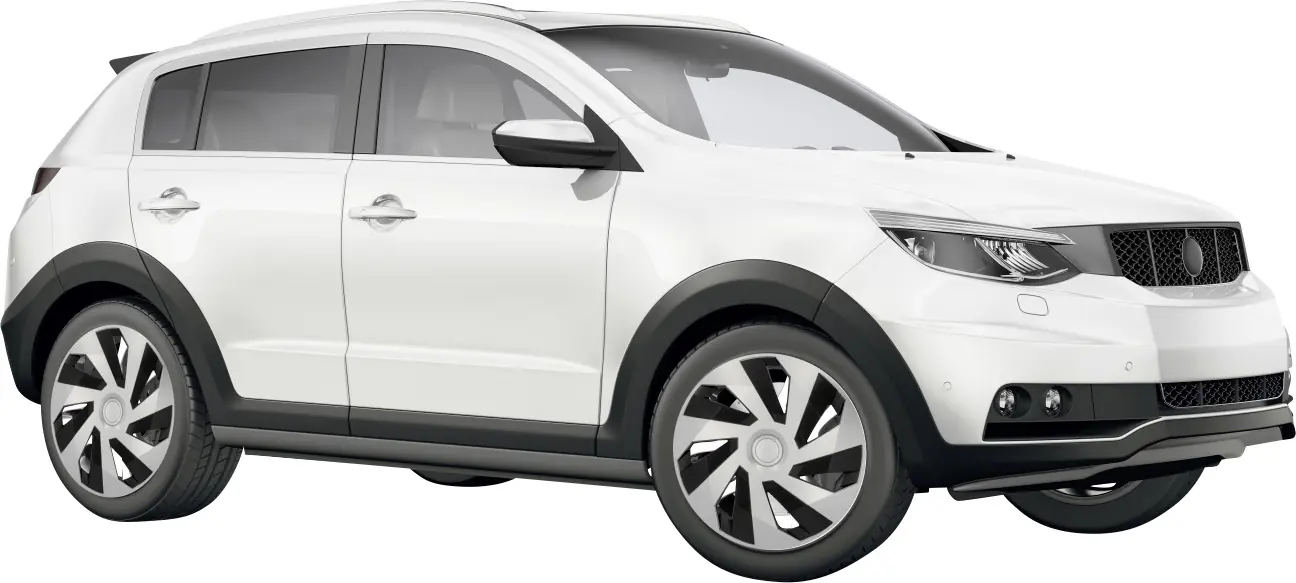 Cartrend Radzierblenden Flow 40 cm (16 Zoll) silber schwarz 4 Stück