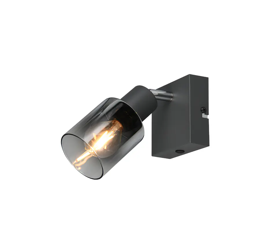Reality Spot Cadiz E14 schwarz Metall Glas