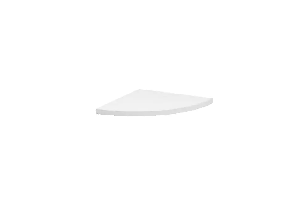 Dolle Regalboden weiß 30 x 30 cm, 19 mm, weiß, Viertelkreis