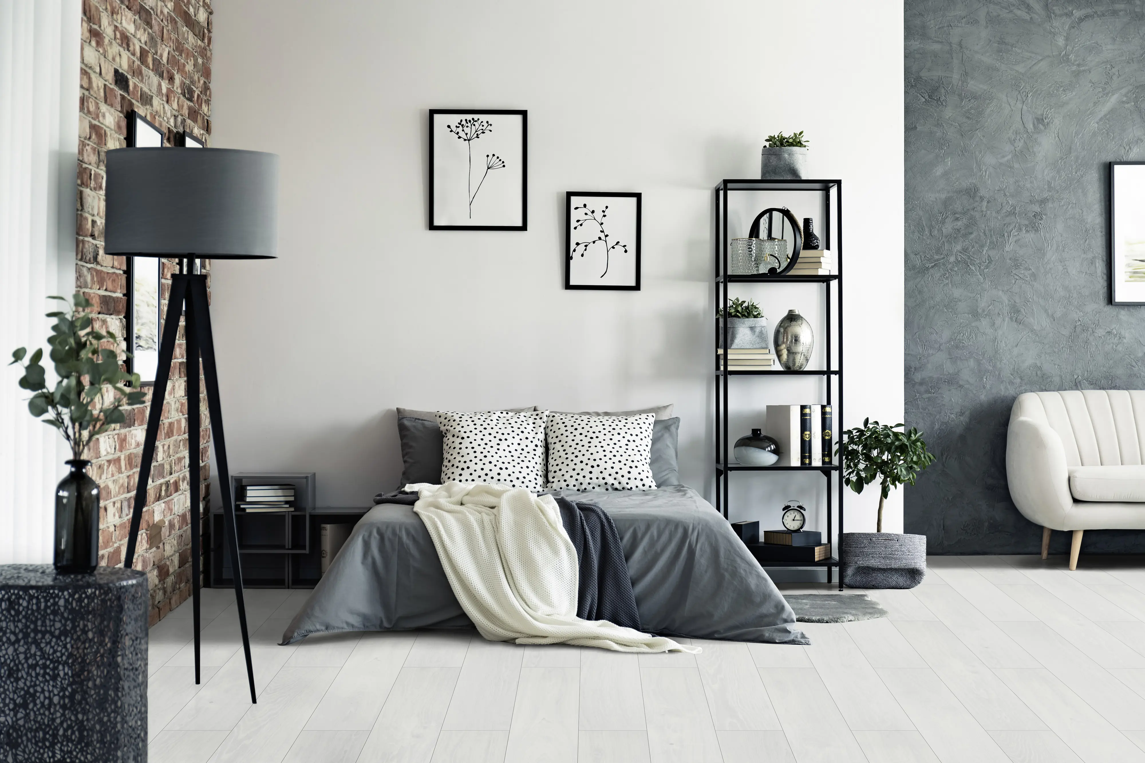 Classen Laminat Megaloc Aquaprotect 128,5 x 19,2 cm 8 mm Oak white creme