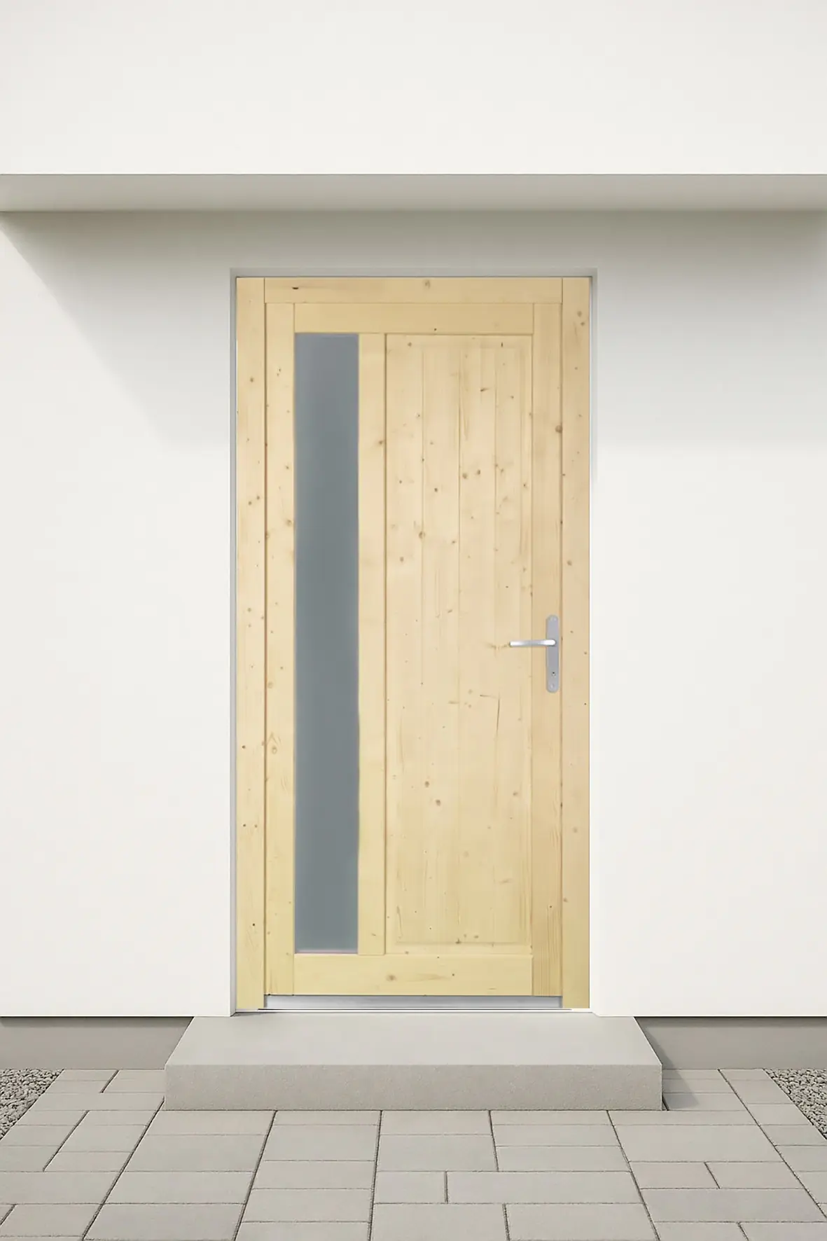 Panto Nebeneingangstür Holz 510 88 x 198 cm DIN rechts