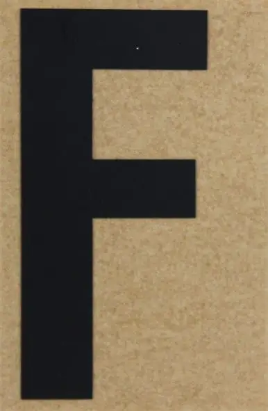 Conacord Klebebuchstabe "F" 65 x 100 mm