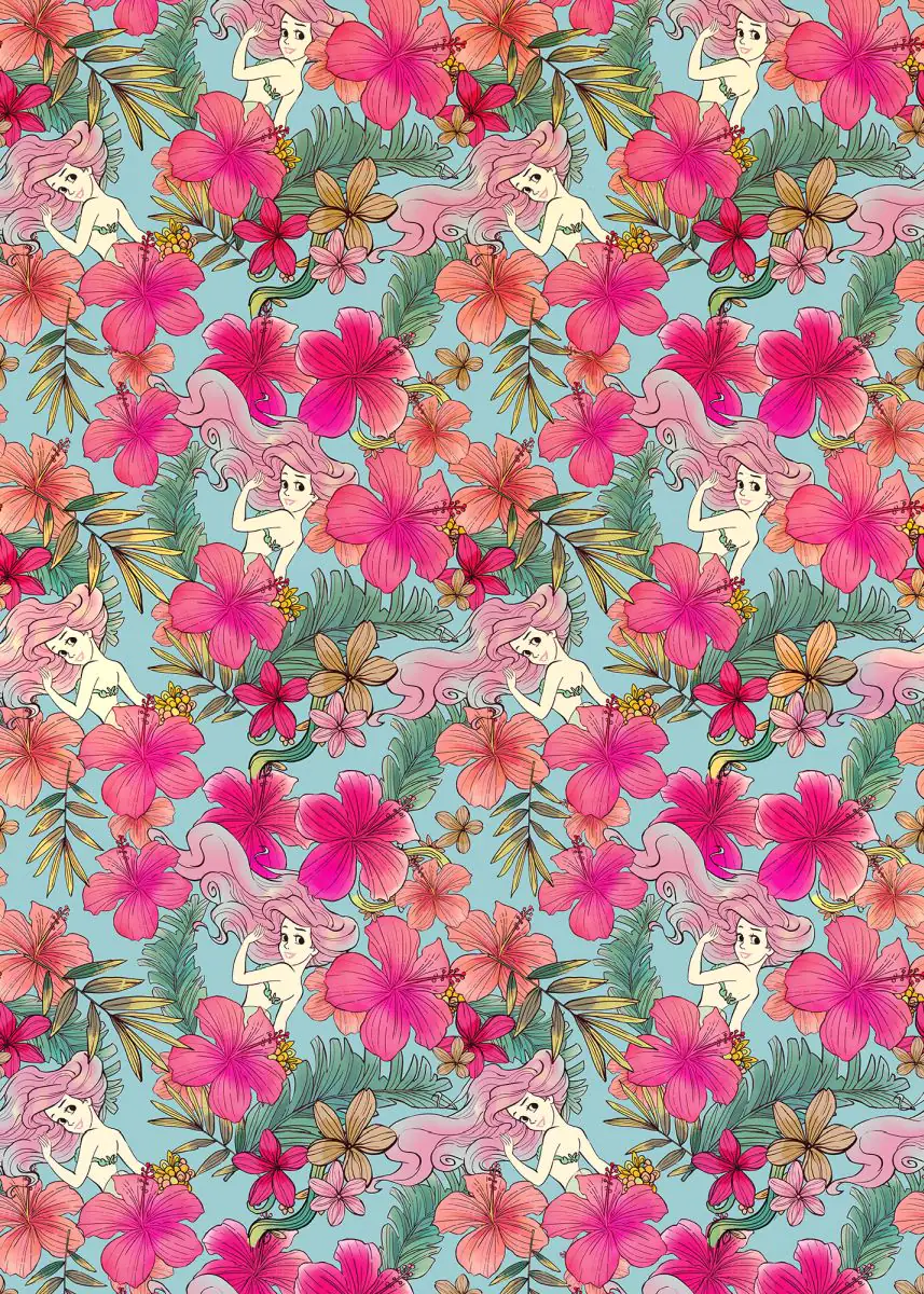 Komar Vlies Fototapete Ariel Pink Flower 200 x 280 cm 