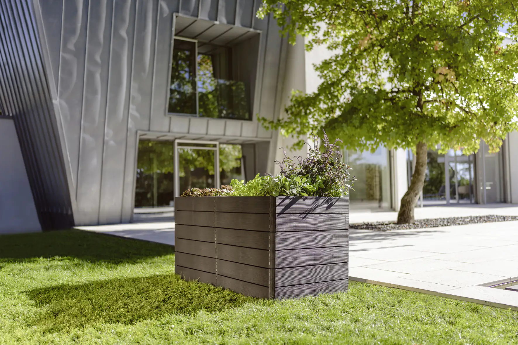 Garantia Hochbeet Ergo Quadro 2L Wood
