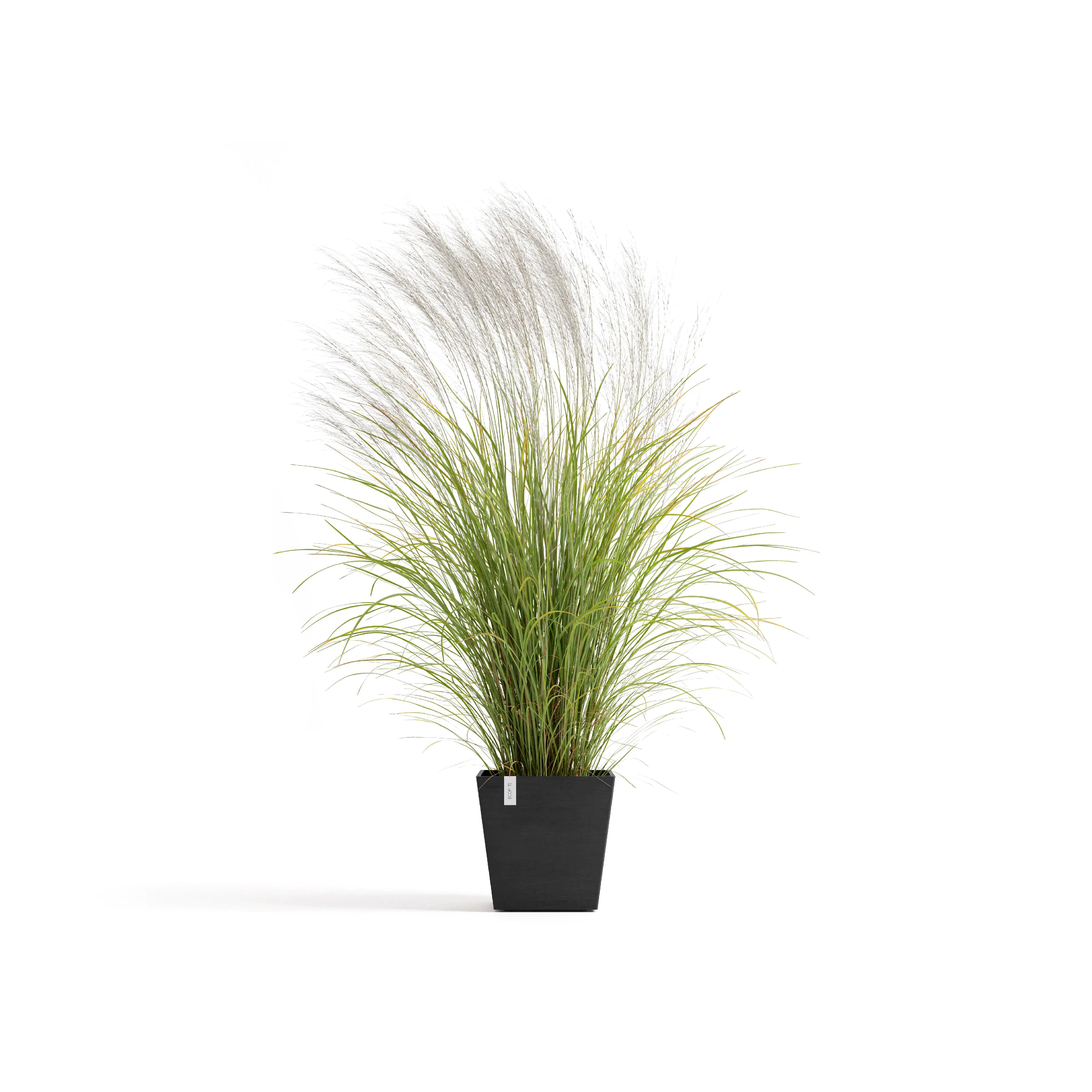 Ecopots Pflanztopf Rotterdam 35 x 35 x 34 cm dunkelgrau