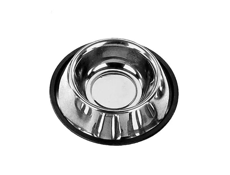 Nobby Hundenapf Edelstahl rutschfest Ø 20,5 cm - 700 ml silber