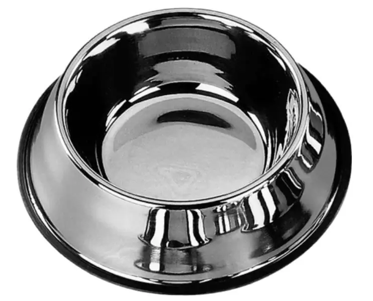 Nobby Hundenapf Edelstahl rutschfest Ø 23 cm - 950 ml silber