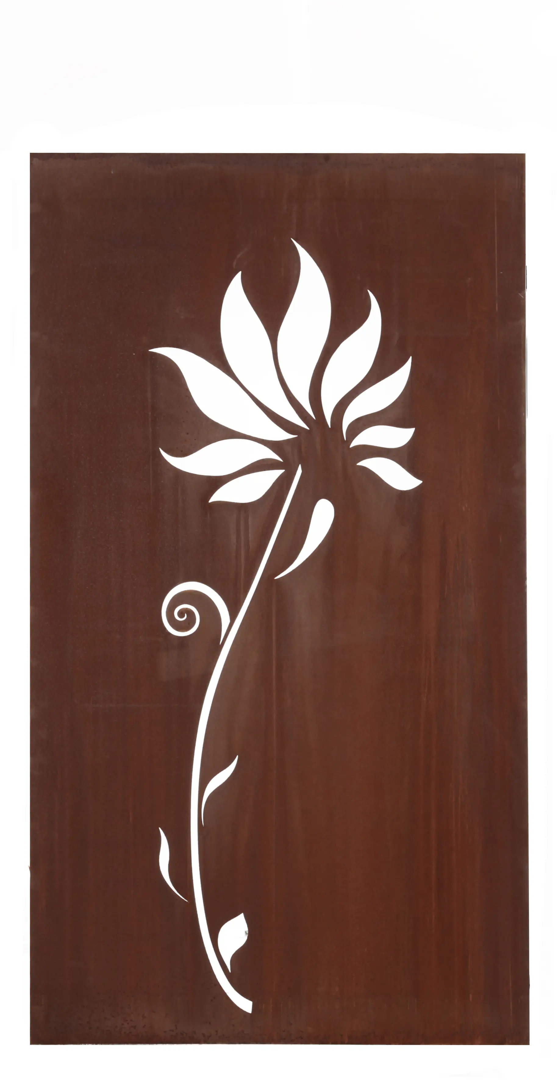 Floraworld Sichtschutz Garten Dekor Lilie 158 x 90 cm rostoptik