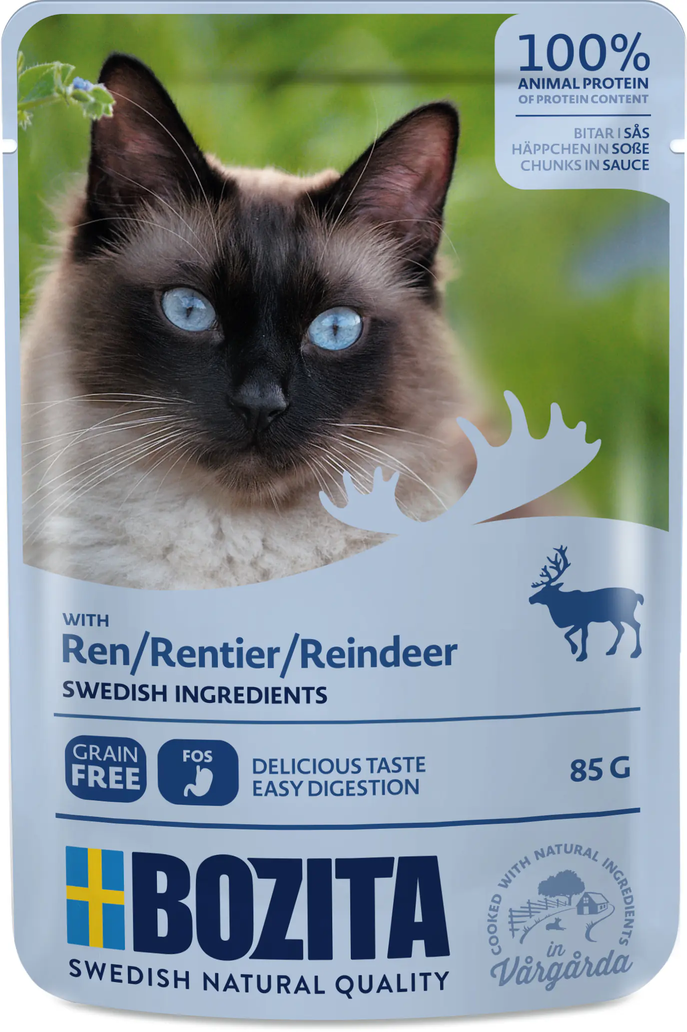 Bozita Cat HiS Katzennassfutter Adult getreidefrei 85 g Rentier