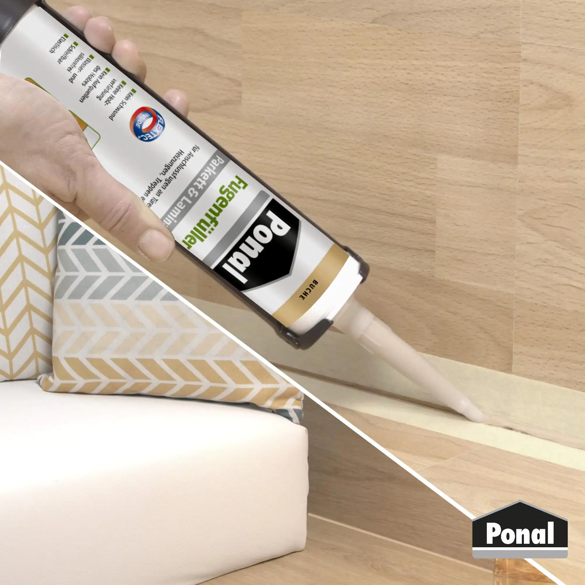 Ponal Fugenfüller Parkett & Laminat 280 ml Kartusche, Buche