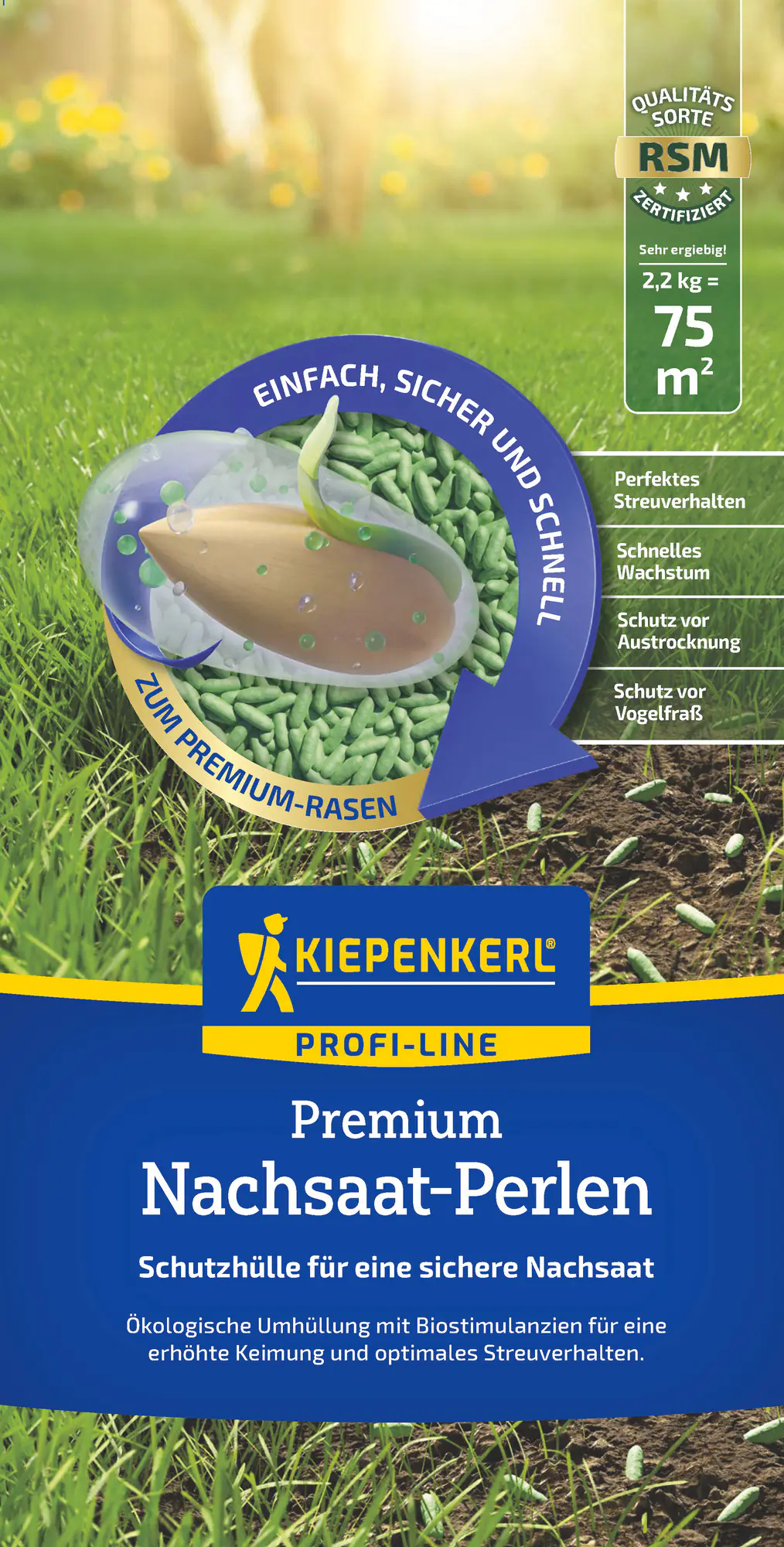 Kiepenkerl Profi-Line Saatgut Premium Nachsaatperlen für ca. 75 m²