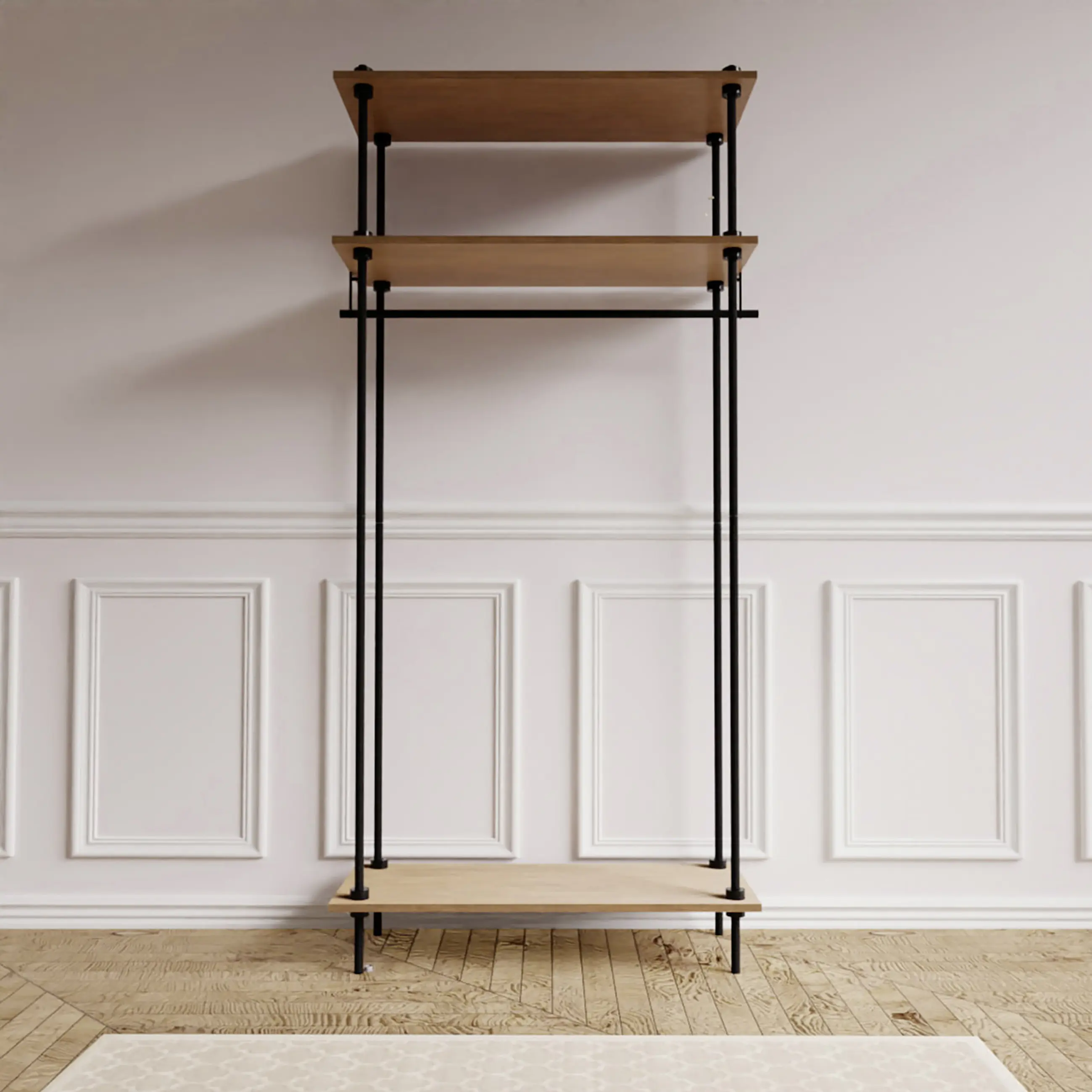 Ar Shelving Garderobe AR Deco Nebraska 185 x 85 cm 4 Böden 160 kg