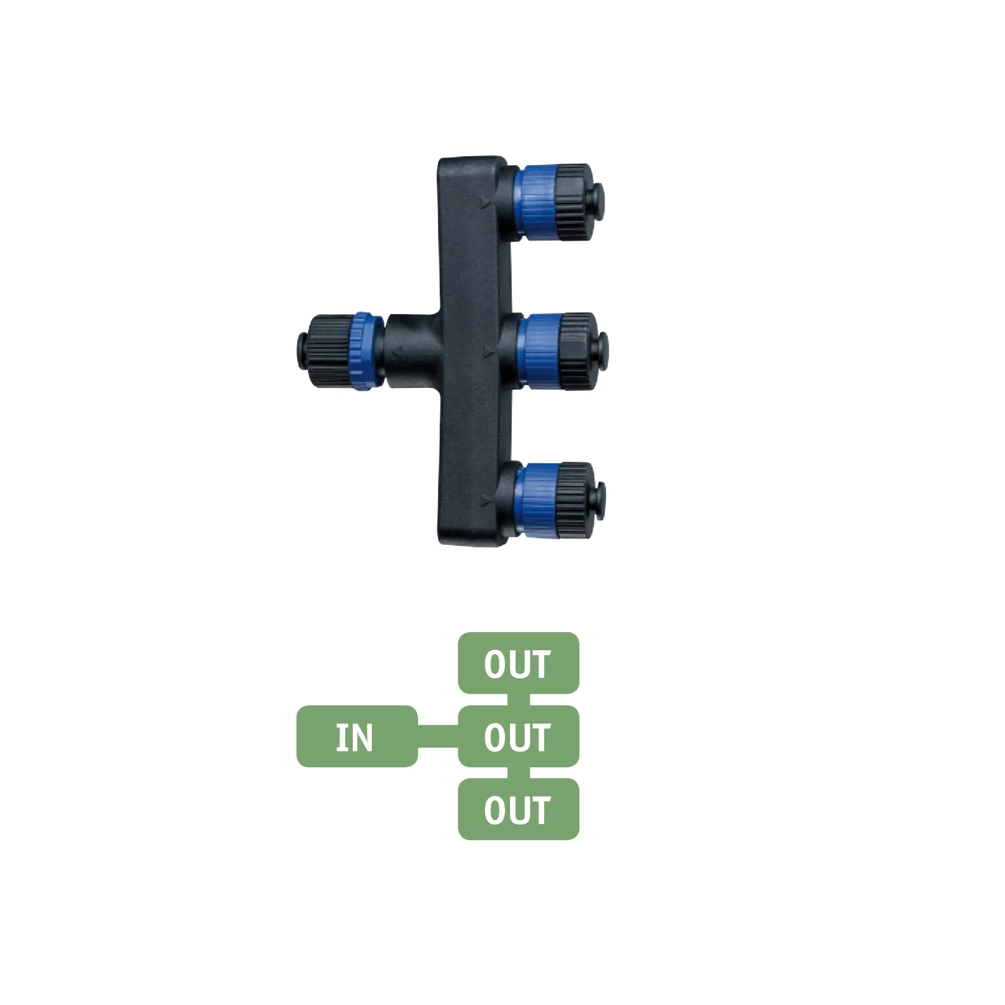 Paulmann Plug & Shine Verteiler 3-fach Outdoor schwarz