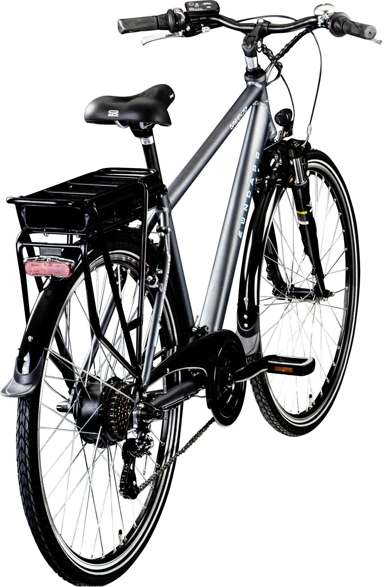 Zündapp E-Bike Trekking Green Herren 7.7 28 Zoll 21-Gang 536 Wh grau blau