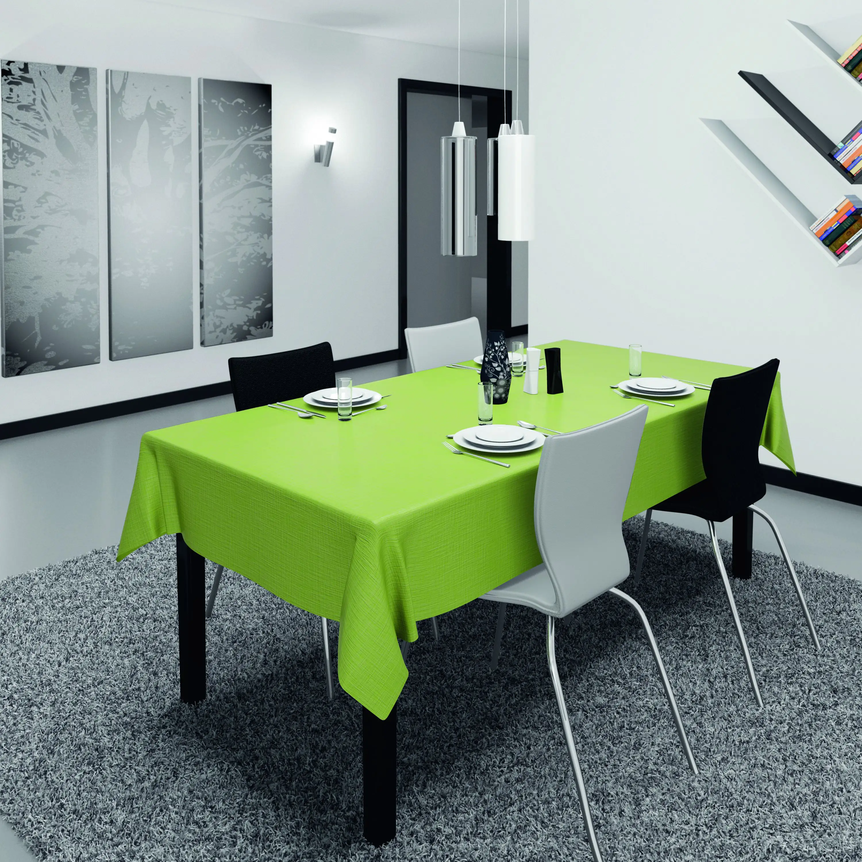 d-c-table® Tischdecke Monte Carlo Sharon 150 cm rund, limone